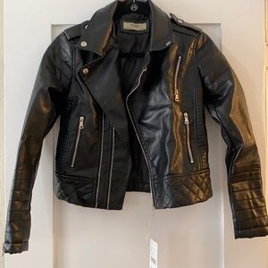 AFTF BASIC faux leather jacket